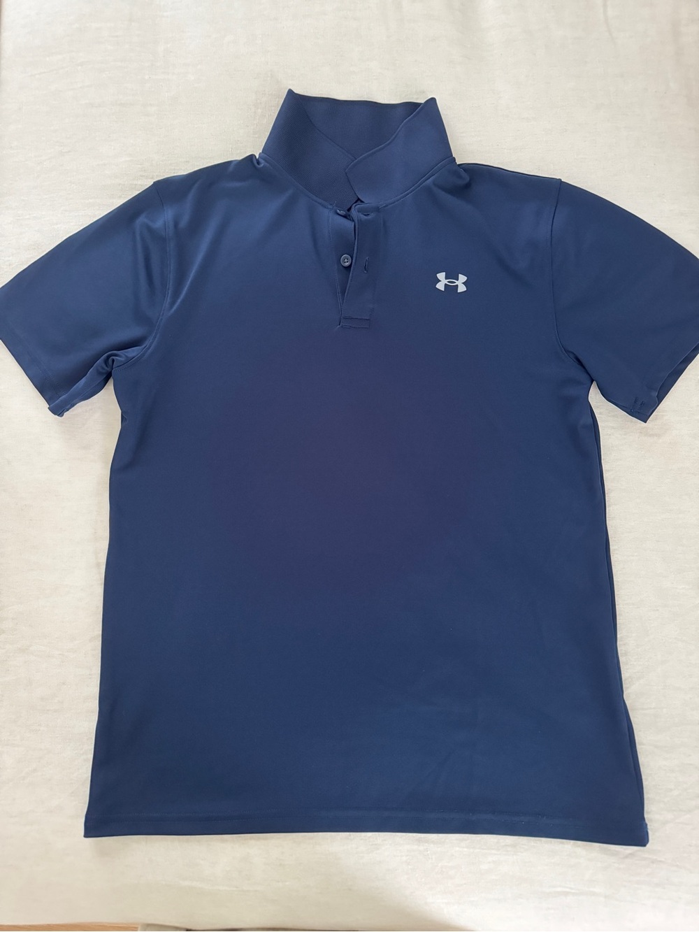 Under Armour Boys Navy Blue Polo Shirt